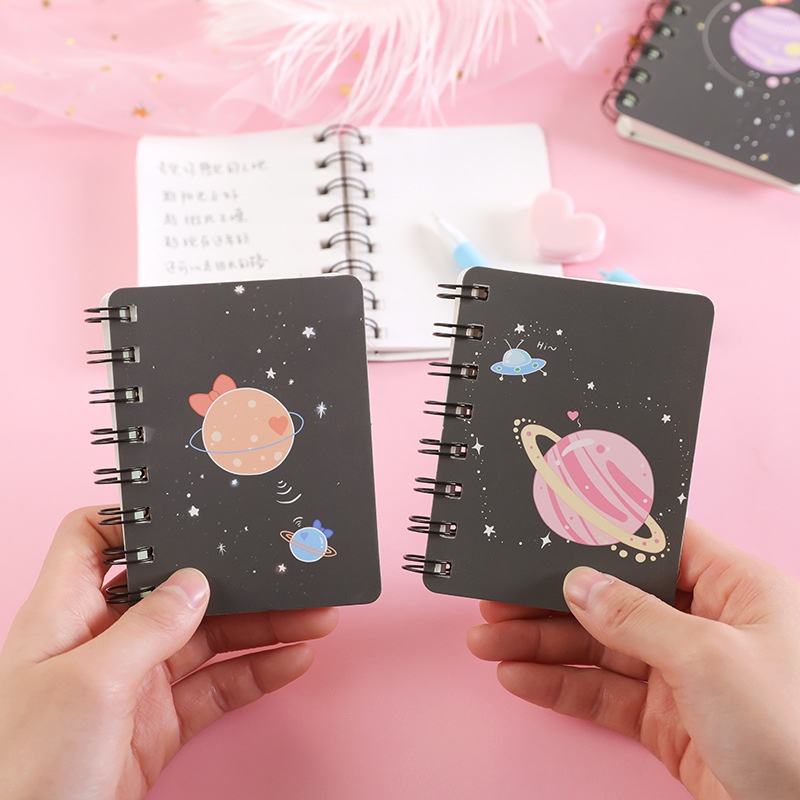 Zhishun Dream Planet Flip Coil Book Student Portable Pocket Notepad Mini Notebook A7 Small Book