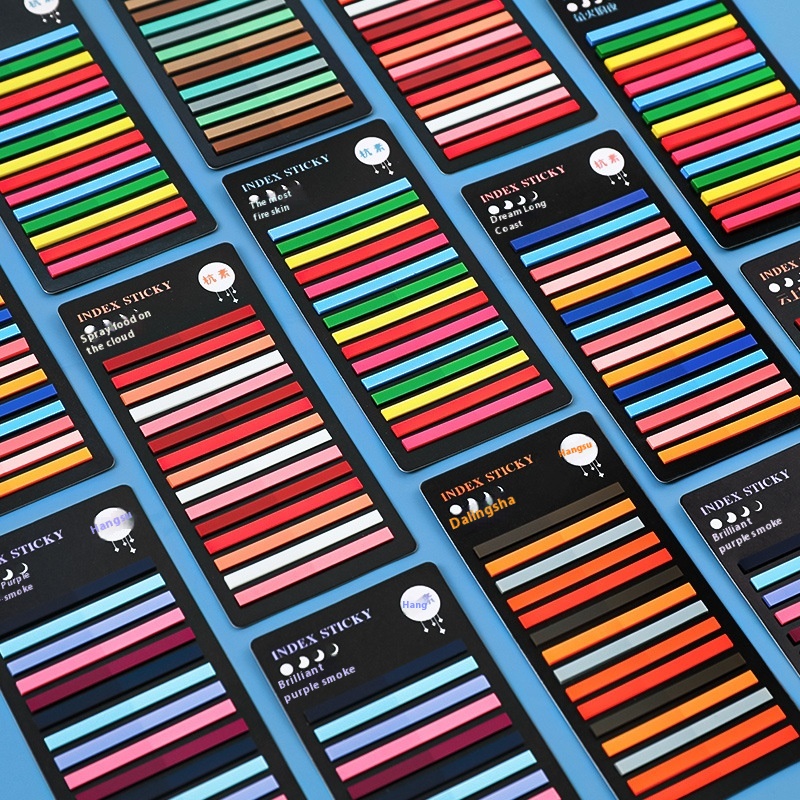 Korean Version Of The Color Ultra-fine Index Stickers Transparent Key Mark Sticky Note PETWaterproof Message Note Paper NTimes Sticker