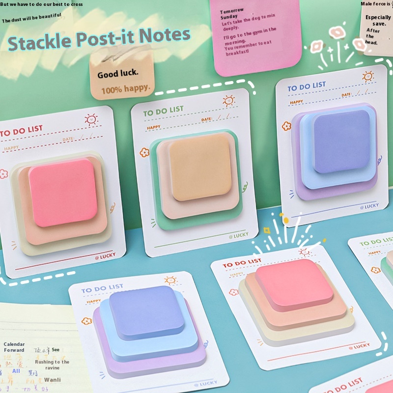 Stacking Music Sticky Notes Colorful High Value Style Sticky Notes Student Message NTimes Sticky Note Book
