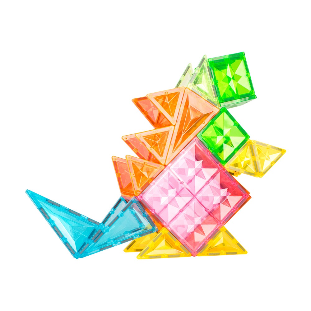 Colorful Window Magnetic Tiles:Pastel Macaron Colors,Versatile Building Set For Early Education Magnetic Toys