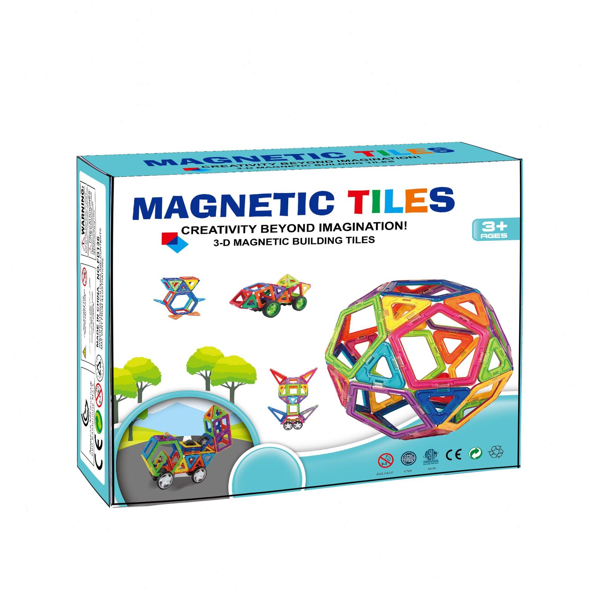 Magnetic Tiles For Kids:Strong Magnet Educational Toys With Vibrant Colors,Pure Magnetic Tiles,Magnetic Sticks,And Magnetic Blocks