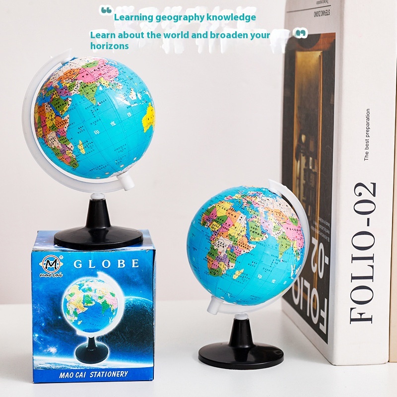 Small Globe Children's Educational Early Education Desktop Ornaments Gifts Primary School Students Geography Teaching Small Globe