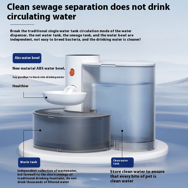 Smart Water Feeder Pouring Cat Drinking Bowl Wireless Dog Drinking Fountain