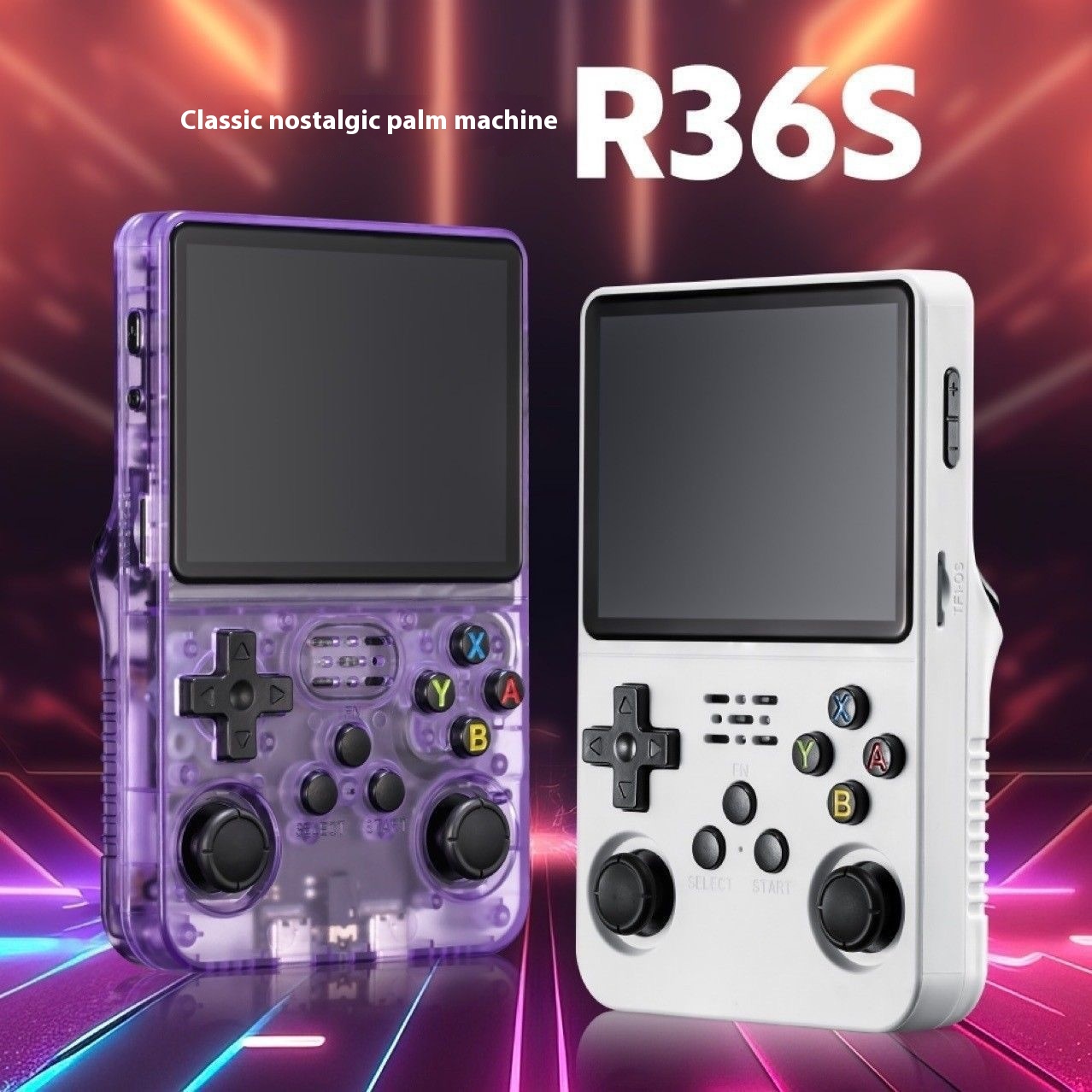 R36 SHandheld Dual Joystick HDScreen Mini Arcade GBARetro Simulator Handheld Game Console