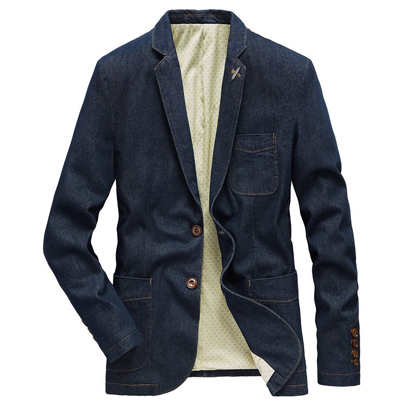 Casual Denim Jacket Business Casual Suit