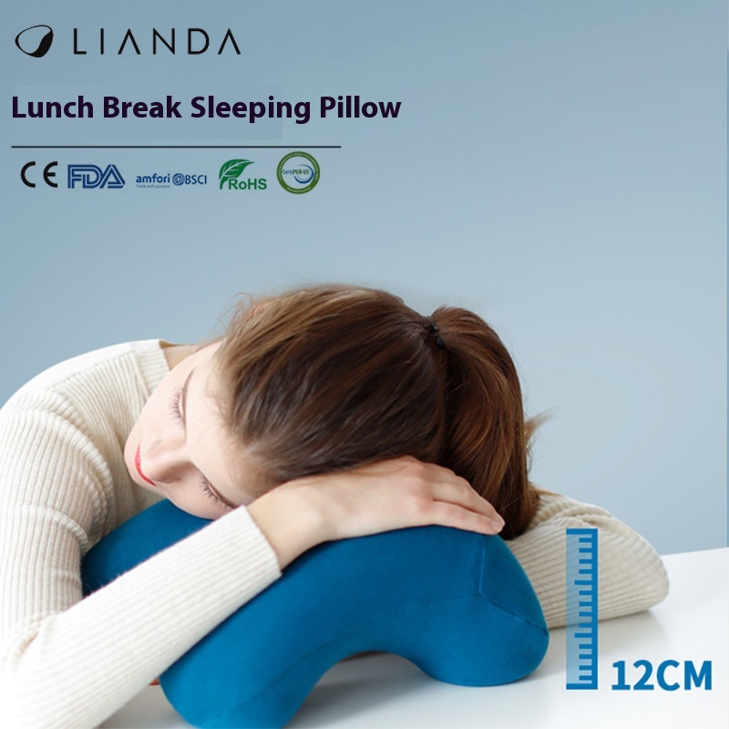 Lunch Break Pillow Office Student Children's Desktop Sleeping Pillow Portable Memory Foam Nap Pillow