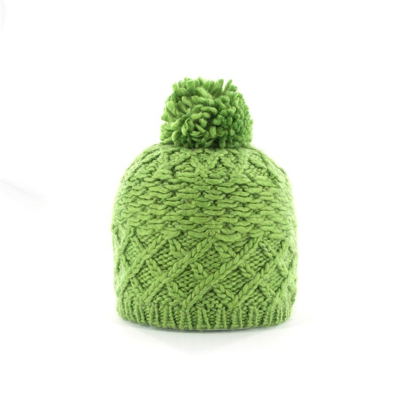 Pineapple Hat Winter Hats Handmade High Quality Wool Hats Solid Color Knitted Hats