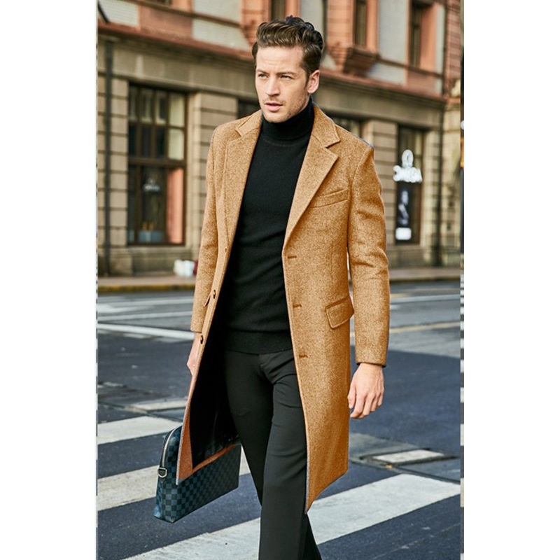 Long-Sleeve Overcoat:British-Style YFormal Coat