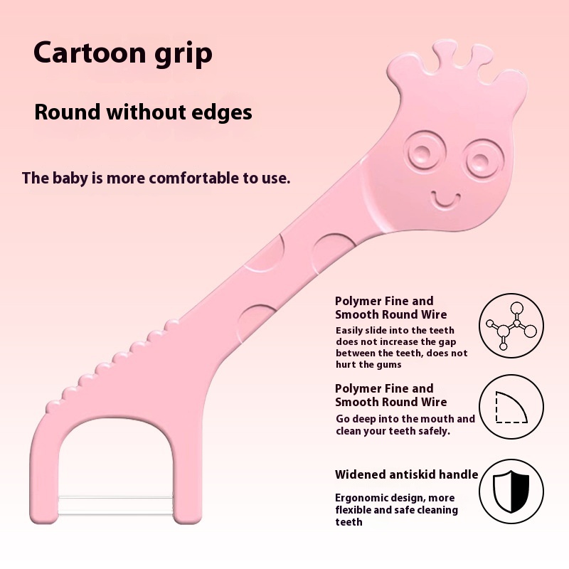 Children's Dental Floss Convenient And Hygienic Baby Dental Floss Dental Floss Stick Bag Polymer Toothpick Line Disposable