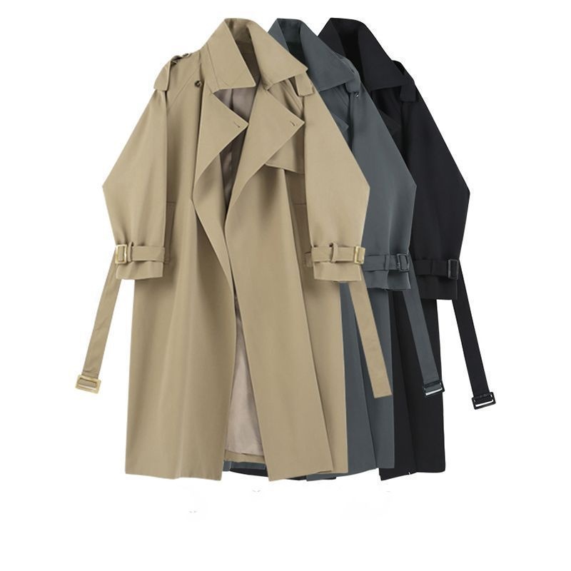 Trench Coat Mid-length Loose Versatile Casual Wear British Style