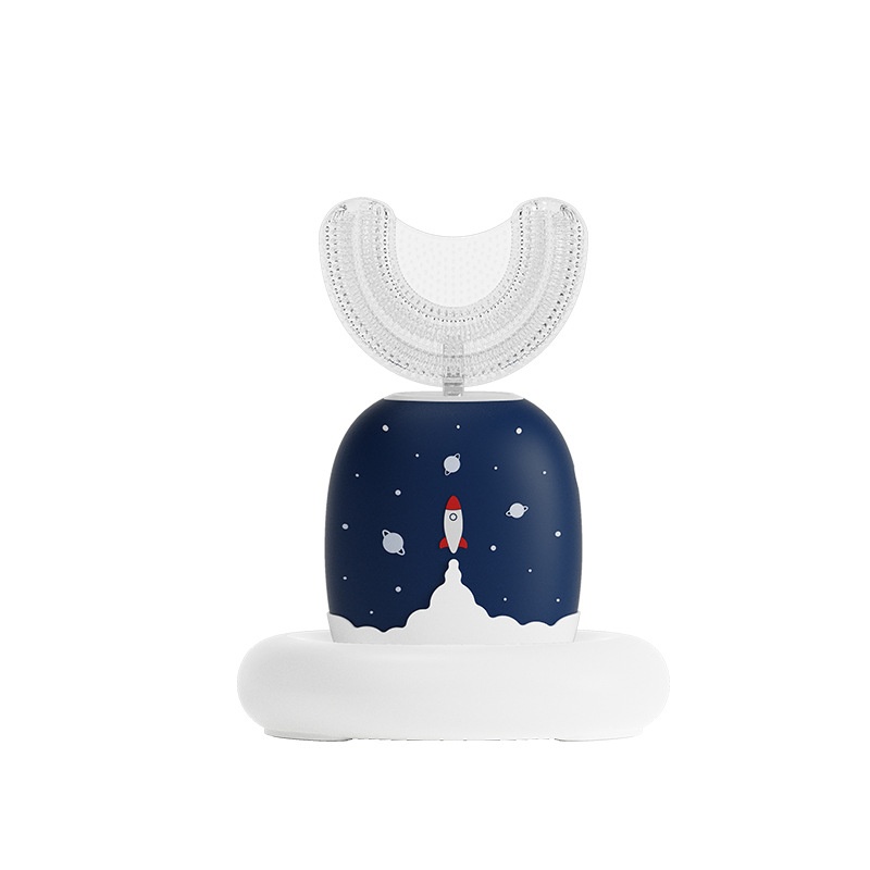 Children's Electric Toothbrush U-shaped Wireless Charging Sonic Oral Scaler Rainbow Starry Sky