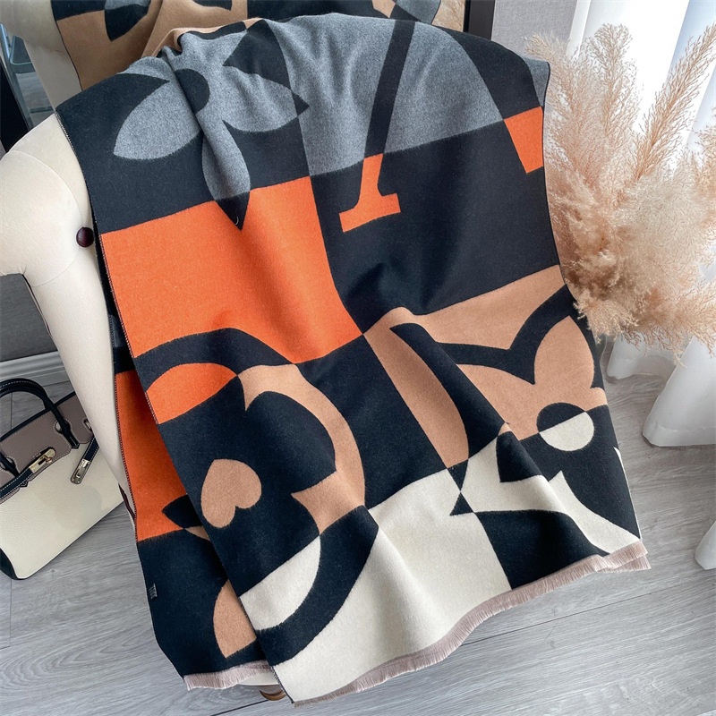 Autumn And Winter European And American All-match Thickened Couple Scarf Imitation Cashmere Warm Shawl
