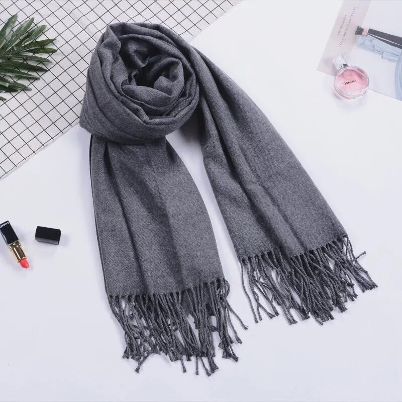 Tassel Scarf Couple Cashmere Warm Neck Scarf