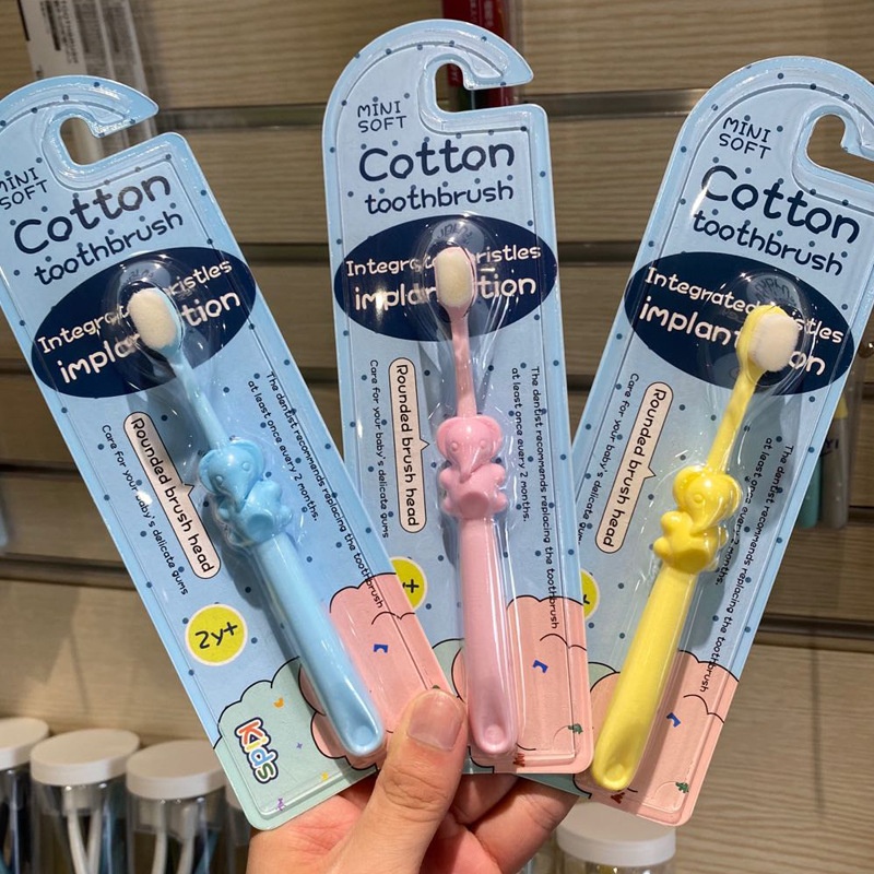 Children's Toothbrush Single Pack2-10 Years Old Baby Cartoon Elephant Soft Hair Toothbrush