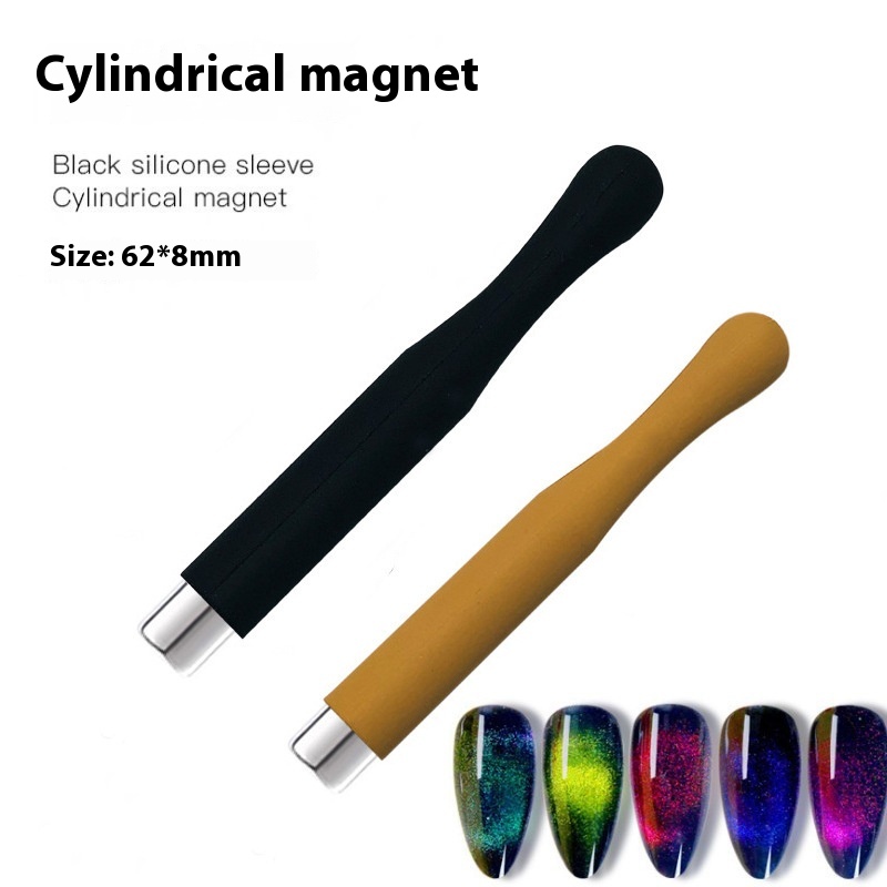 Nail Art Cat's Eye Cylindrical Magnet Crystal Meteorite Cat's Eye Nail Polish Glue Strong Magnet