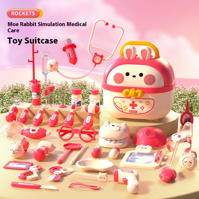 Children's Play Doctor Toy Set Girl Stethoscope Doctor Role-playing Injection Baby Medical Kit Gift
