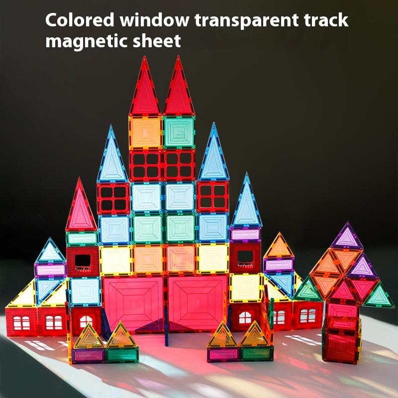 Onshine Color Window Magnetic Piece Children's Building Block Toys All-match Modeling Early Education Educational Toys Magnetic Piece