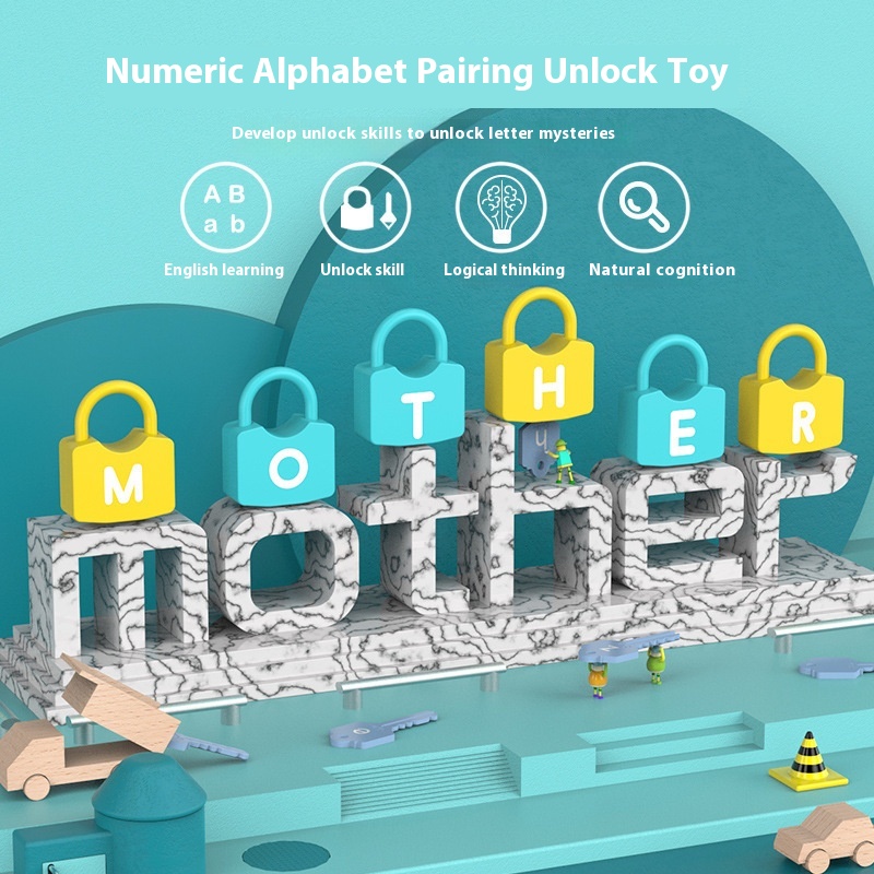 Onshine Children's Montessori Early Childhood Education Center Teaching Aids Numbers And Letters Unlocking Montessori3-6 Years Old Educational Toys