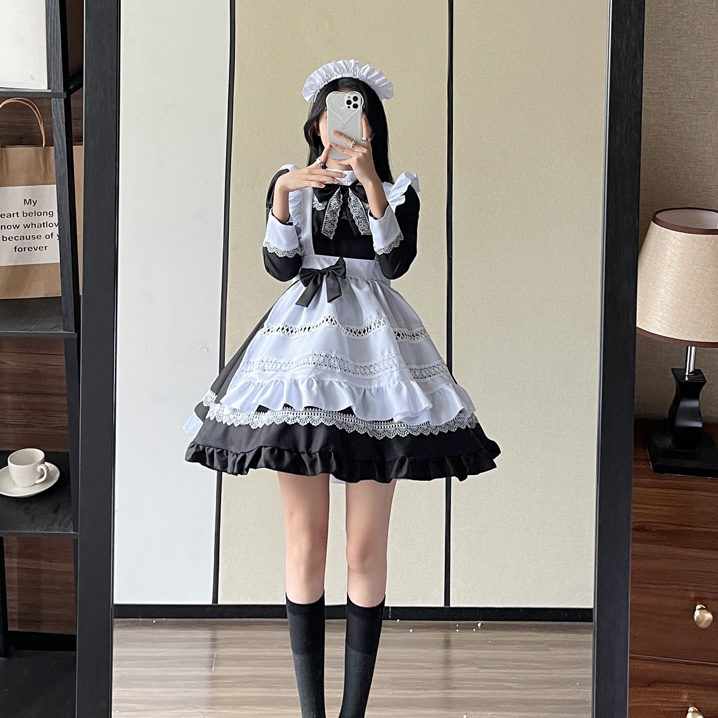 British Style Long-sleeved Maid Costume Cosplay Costume Japanese Style Uniform Cute Dress Plus Size Maid