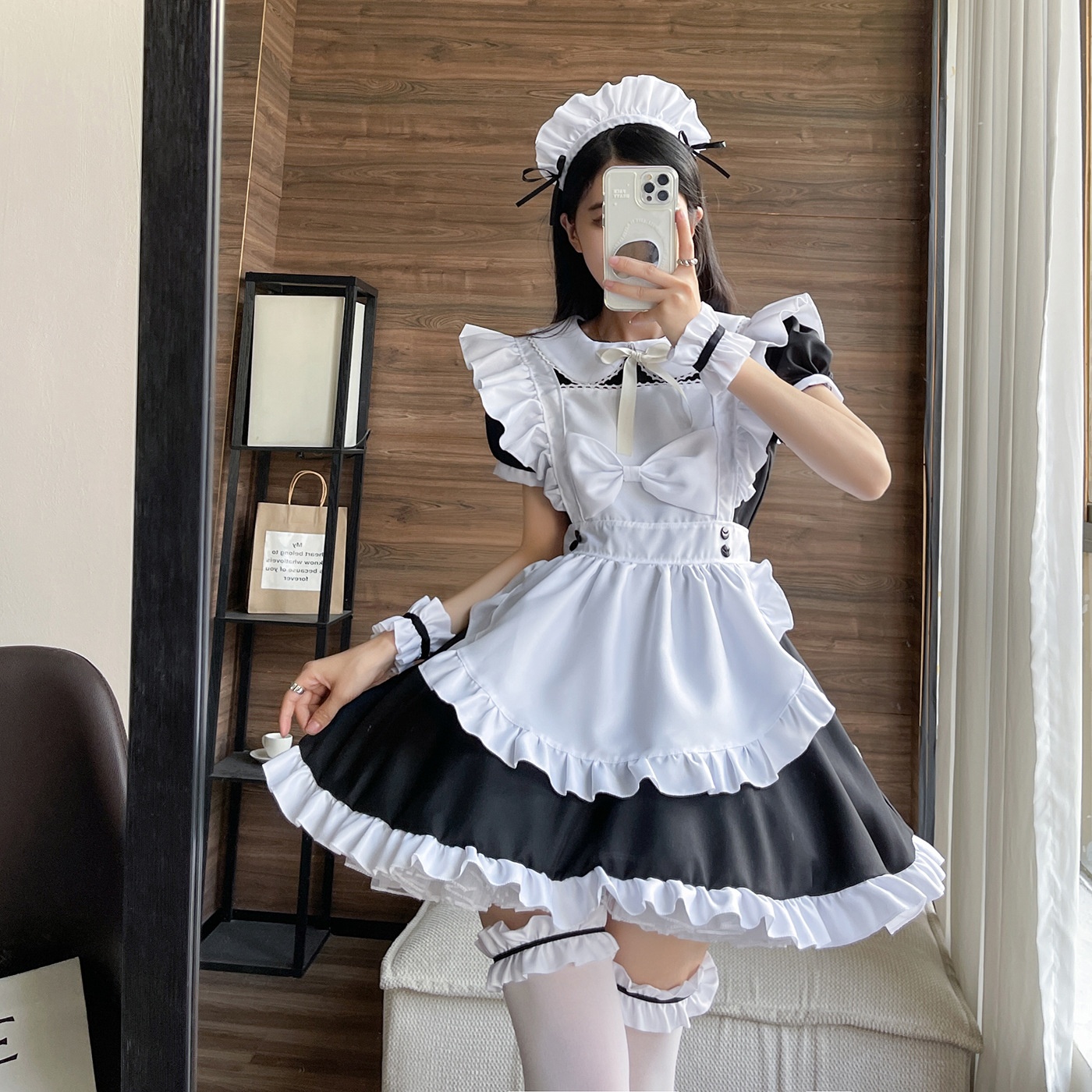 Maid Maid Costume Bow Maid Japanese Anime COSPLAYPlus Size Japanese Maid Two-dimensional