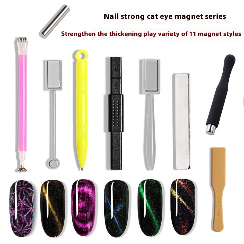 Cat's Eye Magnet Nail Art Tools Nail Polish Glue Fancy Thickening Multifunctional Nail Art Cat's Eye Magnet Pen Magnet Stone