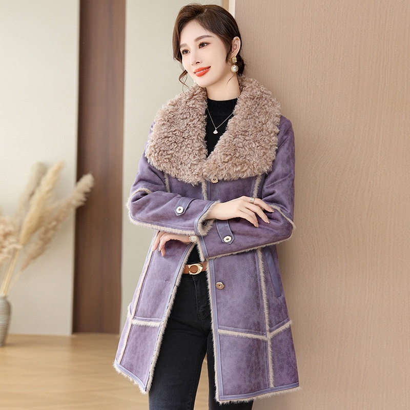 Young Mother Winter Fur Coat Mid-length Middle-aged And Elderly Women Autumn And Winter Mink Velvet Coat Top