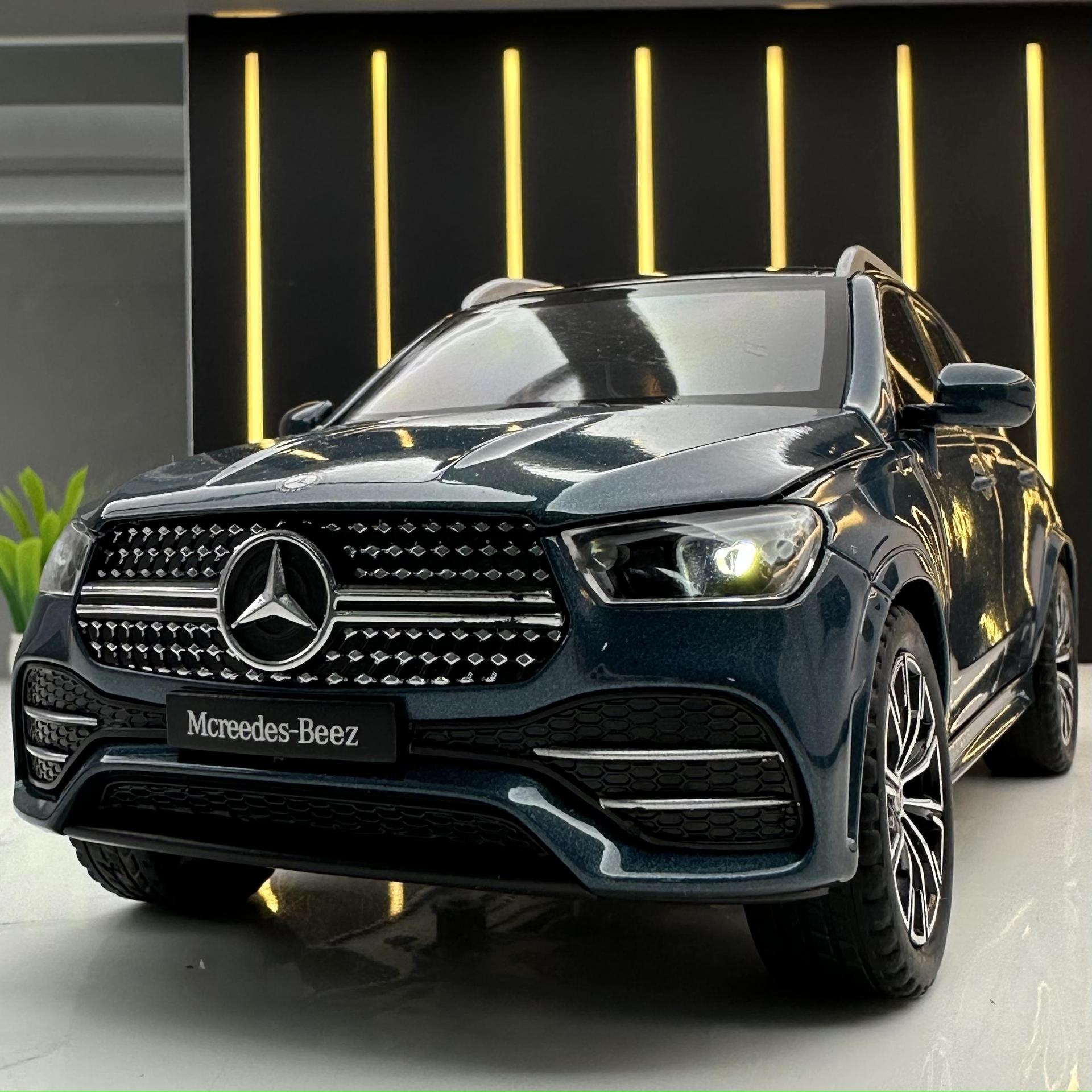 Weili Alloy Car Model1:24 Mercedes-Benz GLE350 Off-road Vehicle With Sound And Light Pull Back Toy Car Music Model Ornaments