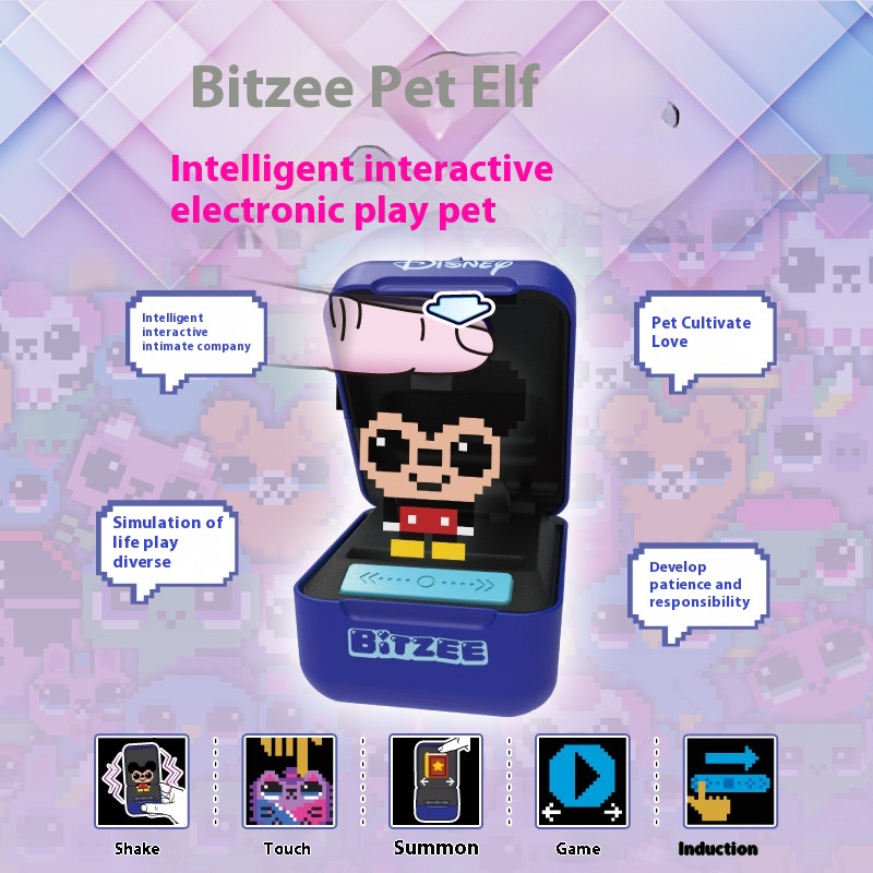 Bitzee Virtual Pet Toy:Electronic Pet Game Device For Raising And Caring For Digital Pets