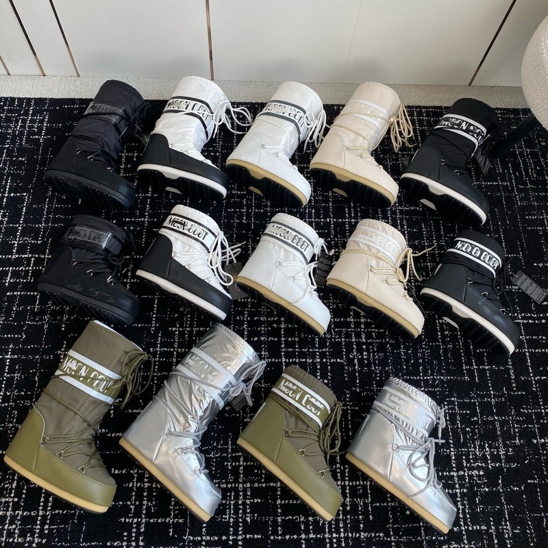 Moon Boots Snow Boots Series Increased Non-slip Warm Ugly Cute Ski Shoes Short Boots