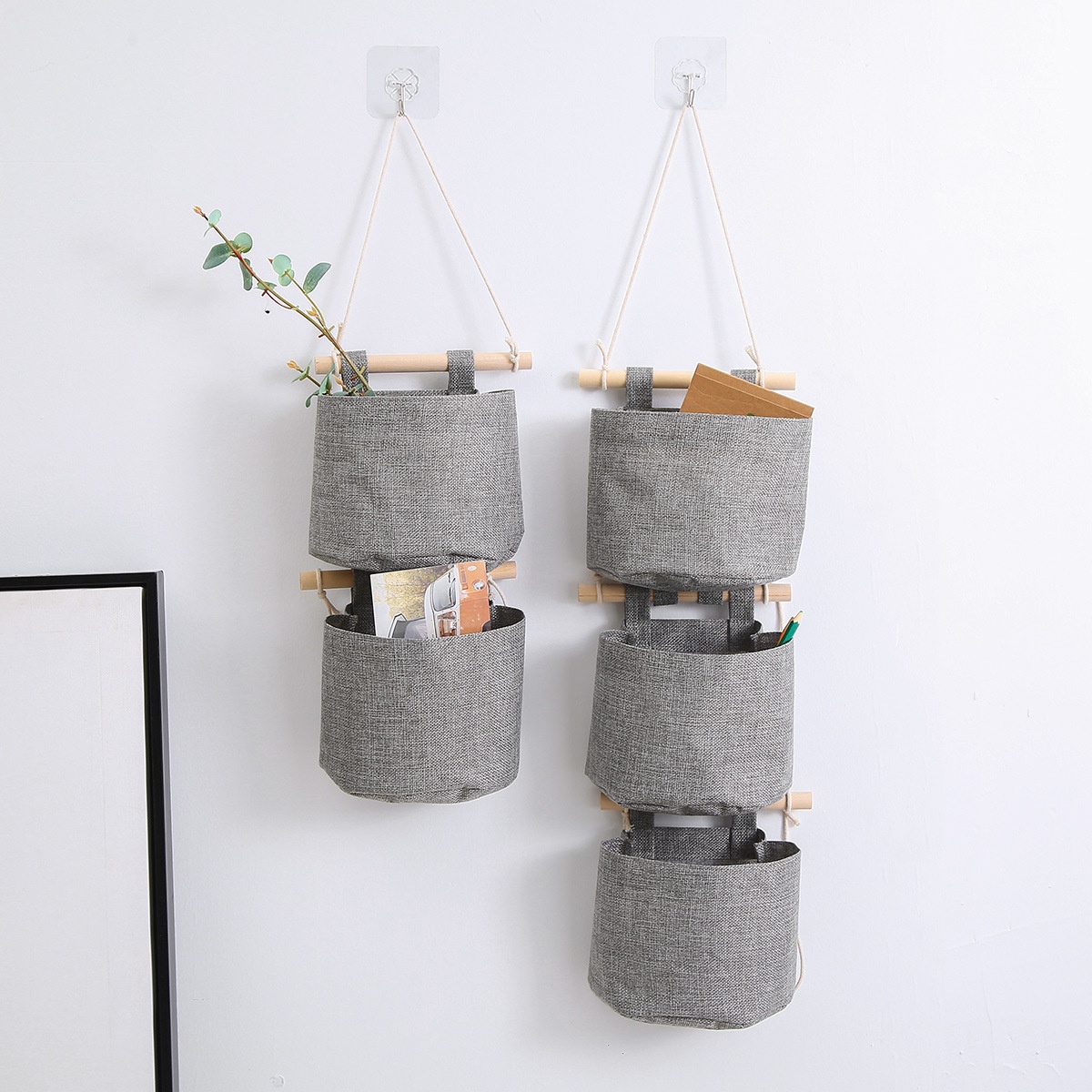 Storage Hanging Bag Detachable Free Combination Door Wall Storage Bag Underwear Hanging Pocket Hanging Fabric Storage Bag