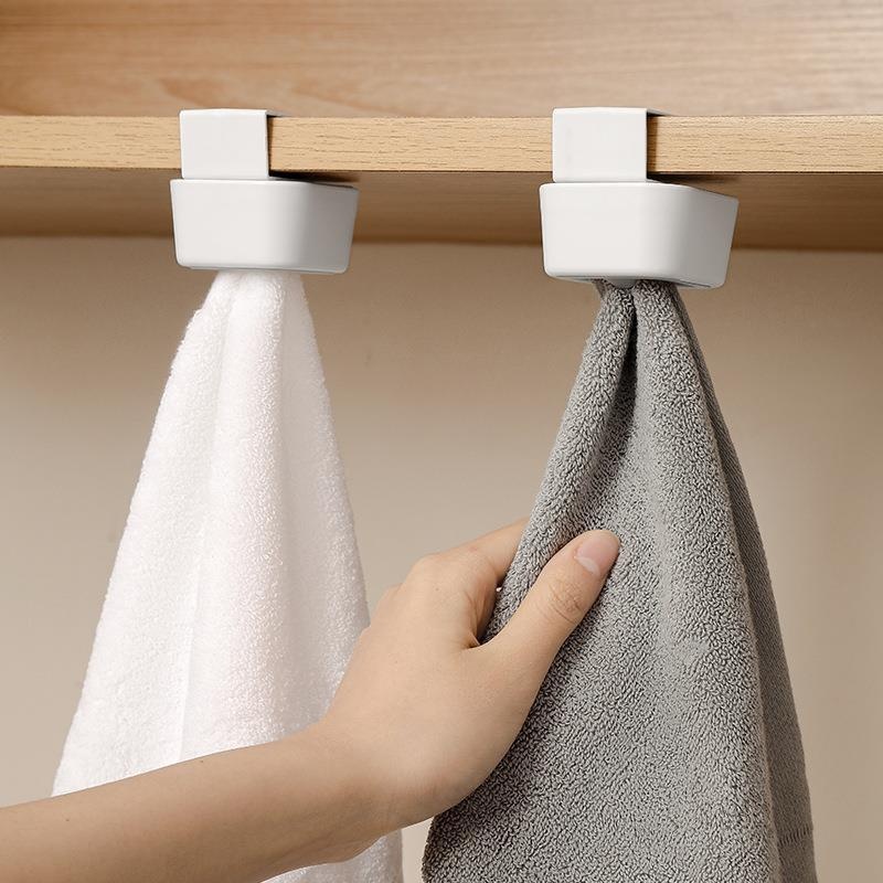 Towel Plug Punch-free Bathroom Simple Storage Hook Kitchen Rag Plug Dish Towel Storage Hanger