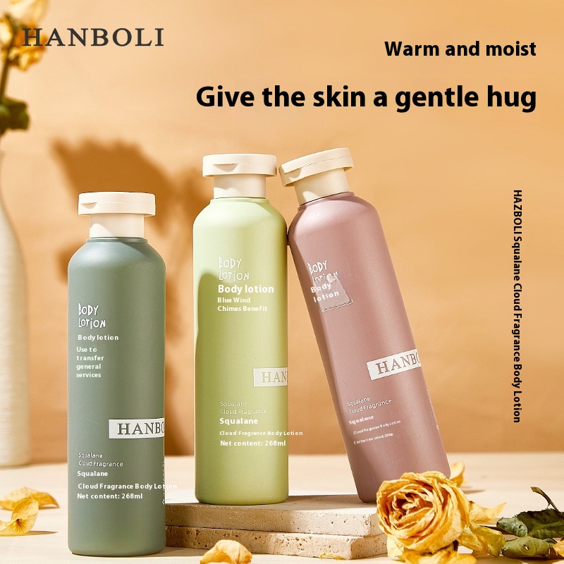 Hanboli Squalane Body Lotion Cloud Fragrance Mild Moisturizing Refreshing Non-greasy Perfume Scent Skin Rejuvenation Body Lotion