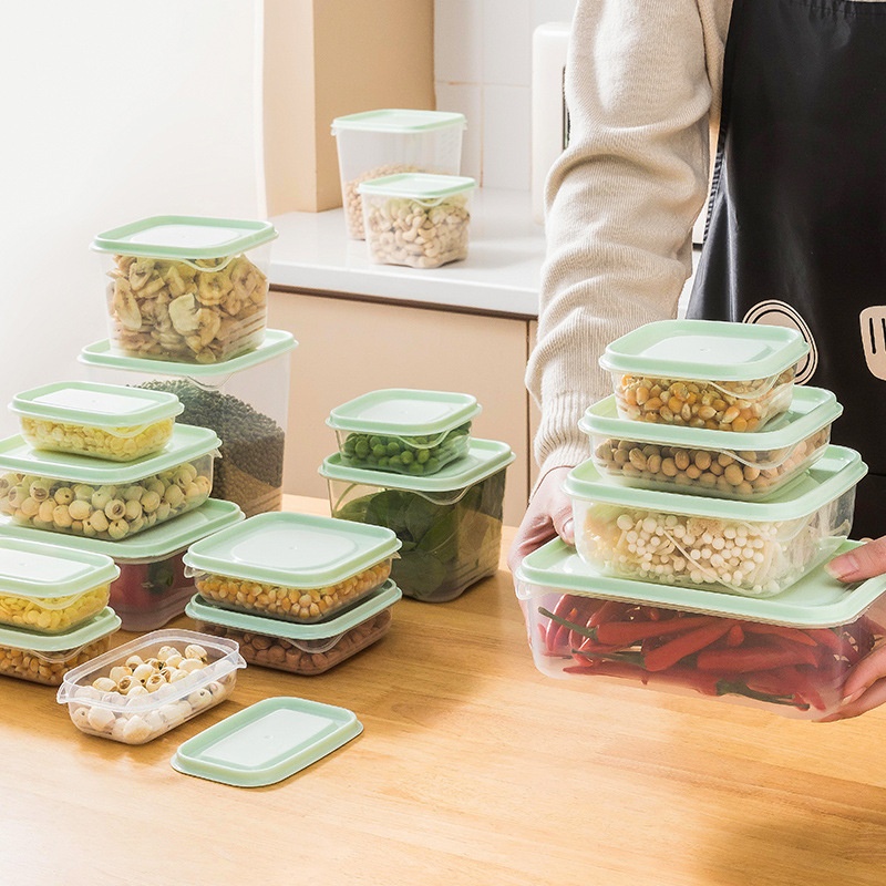 Fresh-keeping Box Food-grade Sealed Box Refrigerator Storage Box Plastic Lunch Box Lunch Box Grain Sealed Storage Jar