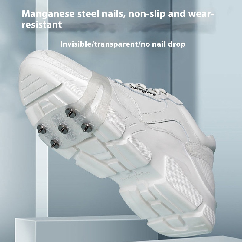 Ice Claw Non-slip Outdoor Snow Boots Shoe Cover For The Elderly Anti-fall Shoe Nail Chain Mountaineering Professional Winter Simple Snow Claw