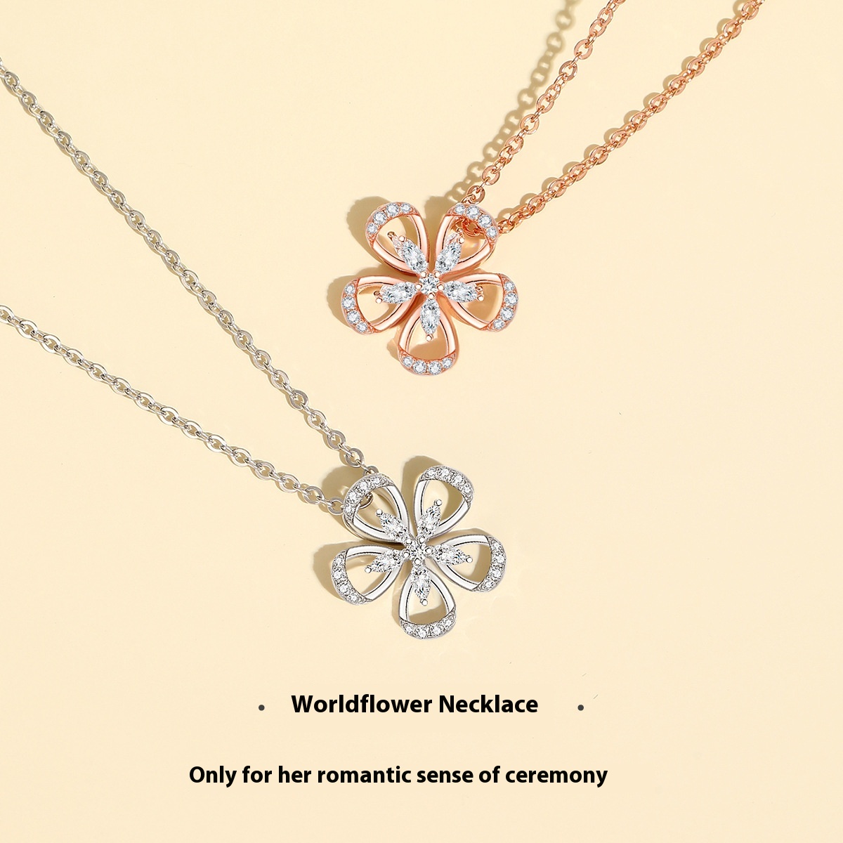 Ferris Wheel Original National Tide Necklace Female All-match High-end S925 Sterling Silver Niche Light Luxury Zircon Silver Jewelry