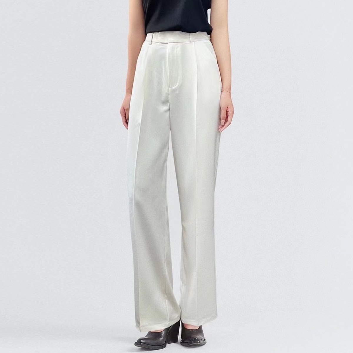 In Stock Spring And Autumn High-quality Narrow Straight Pants Casual Versatile Comfortable Pants Tall And Slim Trousers