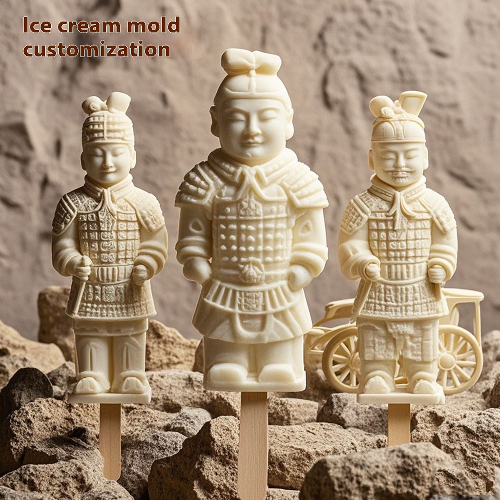 Terracotta Warriors Xi'an Cultural And Creative Ice Cream Mold Scenic SIce Cream Mold