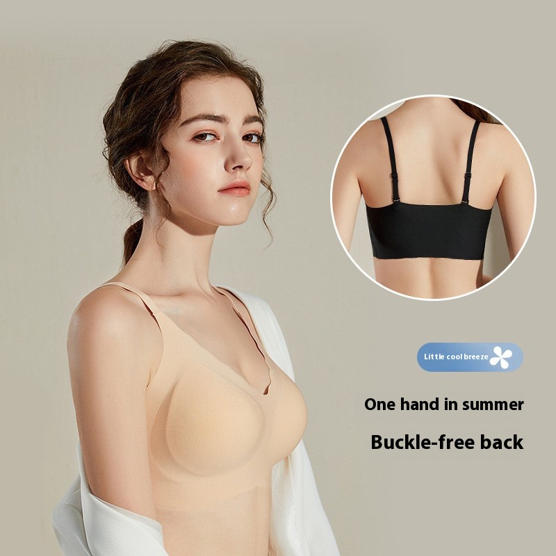 Bras Nana Seamless Size Japanese Style Small Drying Wind Suspenders Bra Beautiful Back Latex Underwear Female Ouyang