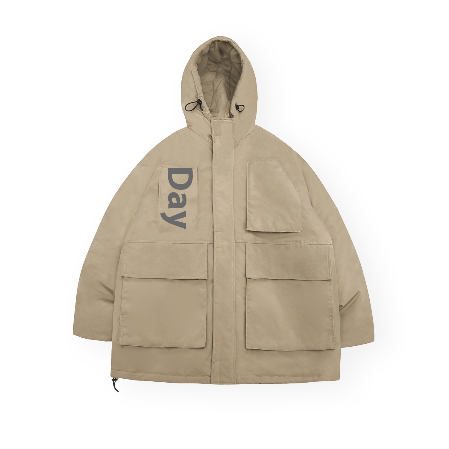 FORN3 Winter Skill Personality Pure Color Loose Cotton-padded Outdoor Fashion Brand Men's And Women's Japanese Jacket