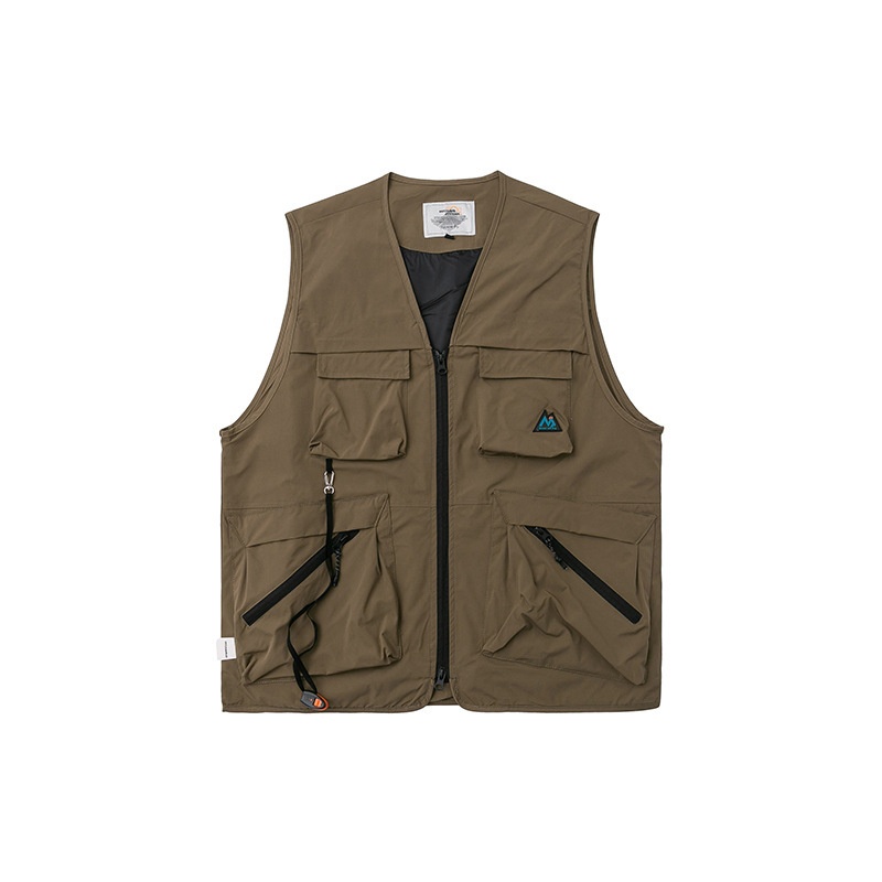 FORN3 Summer Outdoor Functional Sleeveless Top Japanese Retro Loose Multi-mouth Large Neutral Workwear Vest