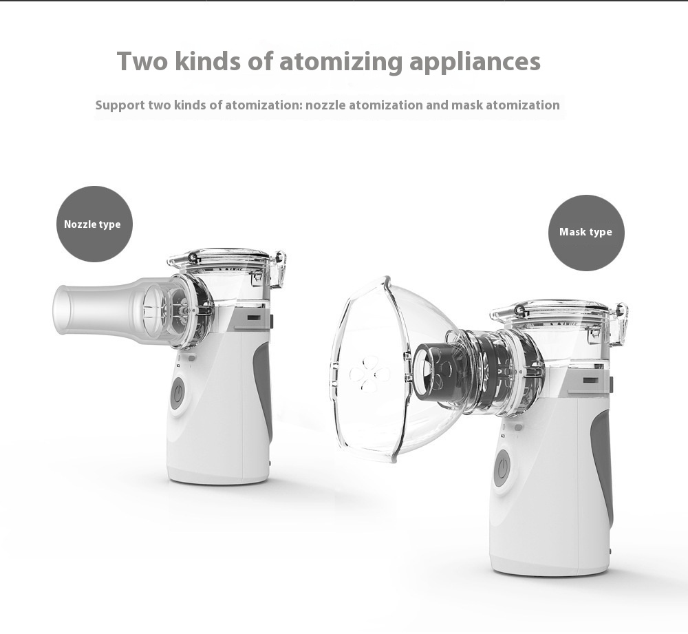 Ultrasonic Handheld Atomizer Household Portable Micro-grid Atomization Compression Sprayer