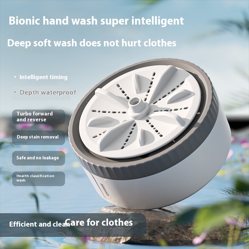 Mini Turbine Washing Machine Portable Fully Automatic Washing Machine Three-speed Remote Control Household Underwear And Socks Washing Machine