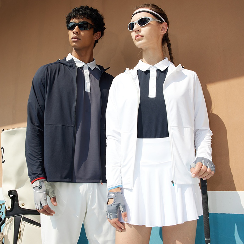 24 Spring And Summer Outdoor Women's Dijia Running Fitness Sun Protection Clothing Quick-drying Light Breathable Full Zipper Sports Skin Clothing