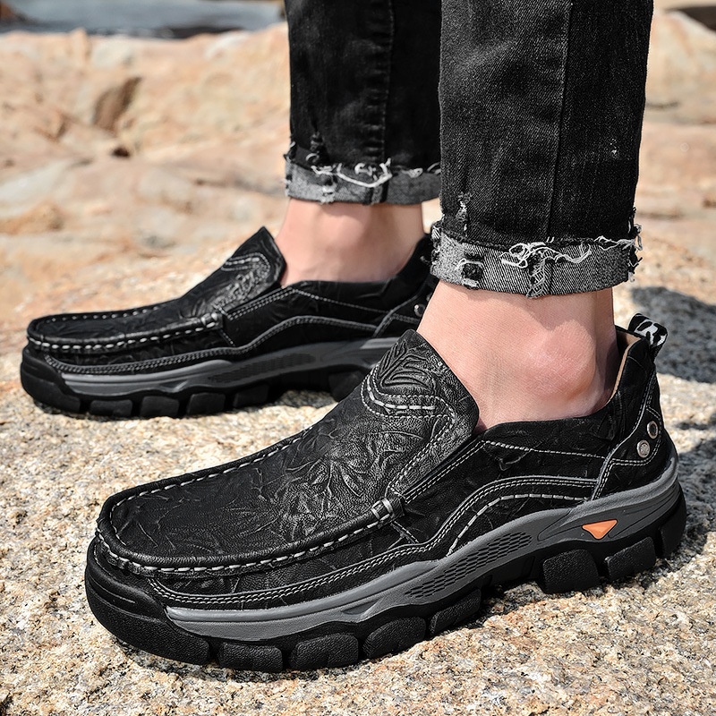 Autumn And Winter Men's Business Leather Shoes Large Size Casual Shoesy Fashion Simple Men's Shoes