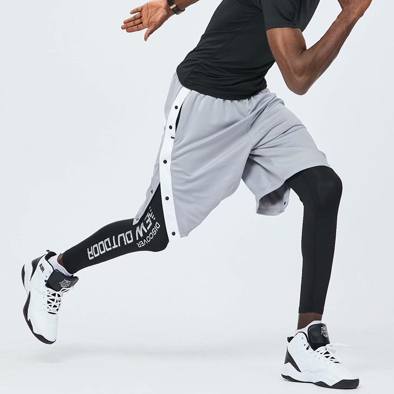 Buttoned Shorts Men's Summer Thin Loose Casual Shortsy Sports Wear Training Basketball Pants