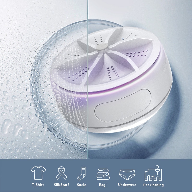 Portable Turbine Washing Machine Remote Control Mini Washing Machine