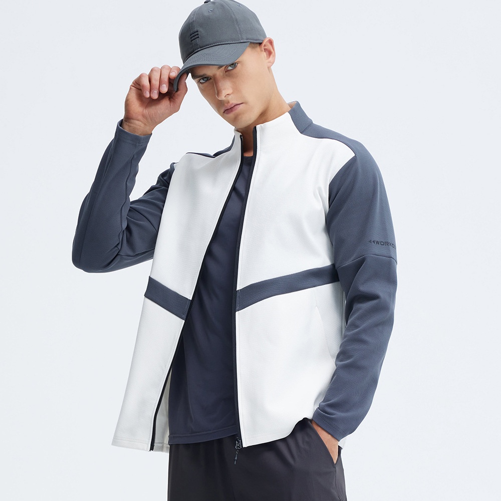 Sports Outdoor Casual Wear Men And Women Quick-drying Jacket Fitness Tennis Wear Tops Fashion Stand Collar Zipper Long Sleeve Autumn And Winter