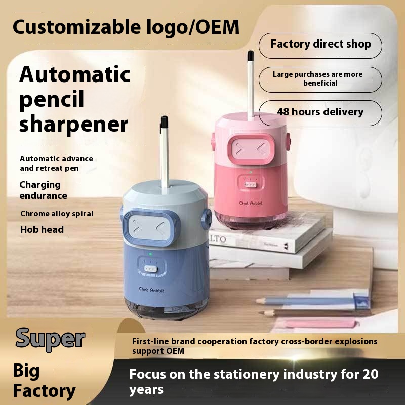 Automatic Pencil Sharpener Electric Pencil Sharpener Large Diameter Automatic Pencil Sharpener Thick Rod Pencil Sharpener