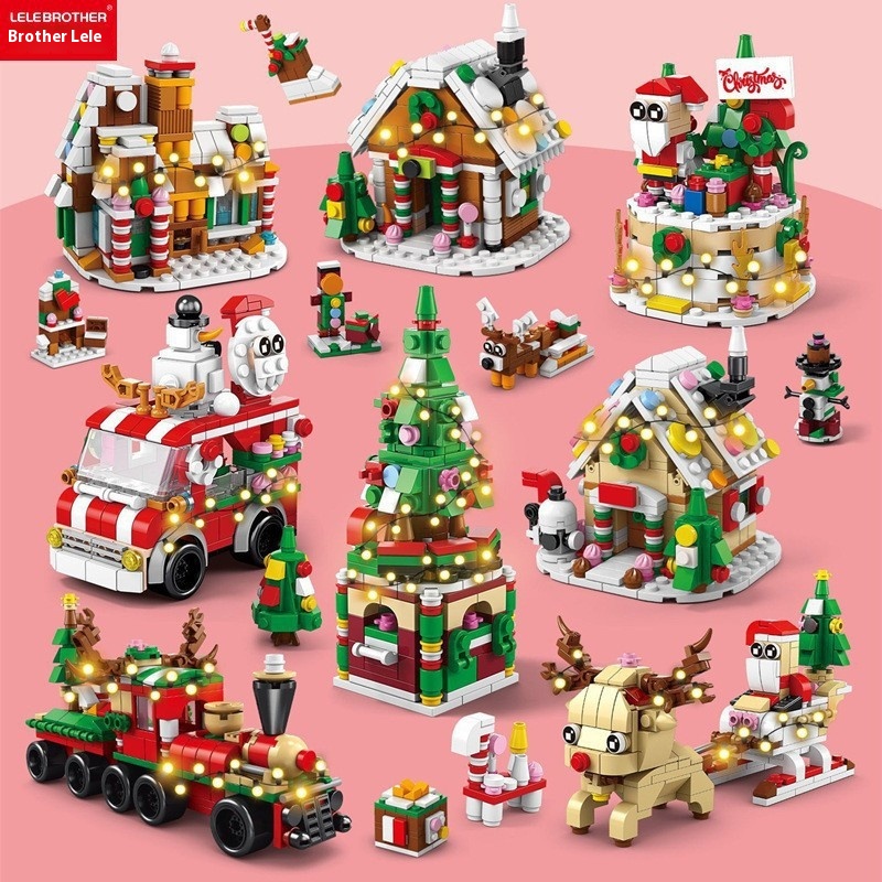Christmas Assembly Building Blocks–Compatible With LEGOSmall Brick Toys