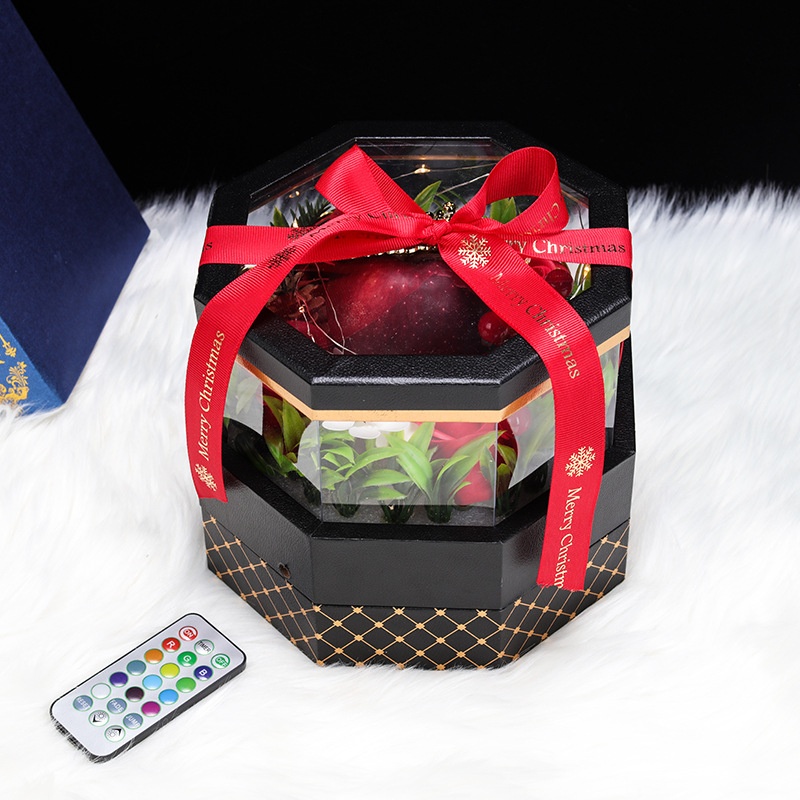 Christmas Gift Christmas Tree Simulation Rose Christmas Eve Apple Music Gift Box Candy Box Storage Box